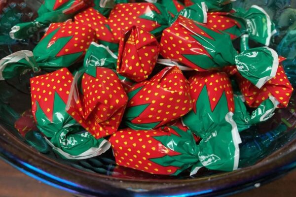 strawberry candies