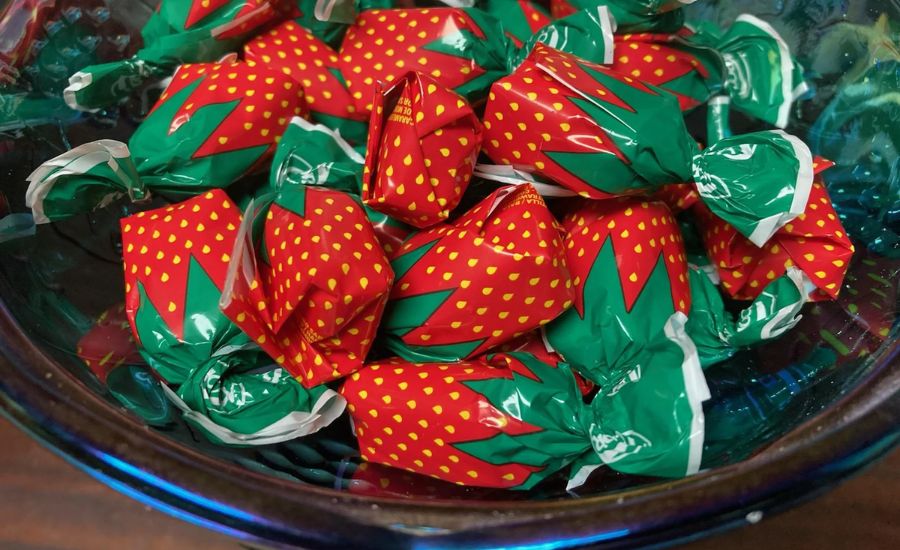 strawberry candies